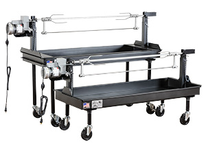 commercial charcoal rotisserie
